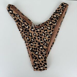 Aerie Women's XS Cheetah Leopard Print Vcut Bikini Bottoms Cheekier
